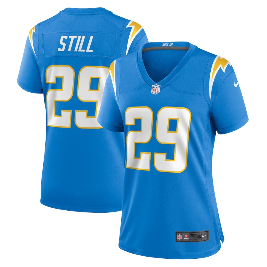 Tarheeb Still #29 Los Angeles Chargers Game Jersey - Women's | Powder Blue