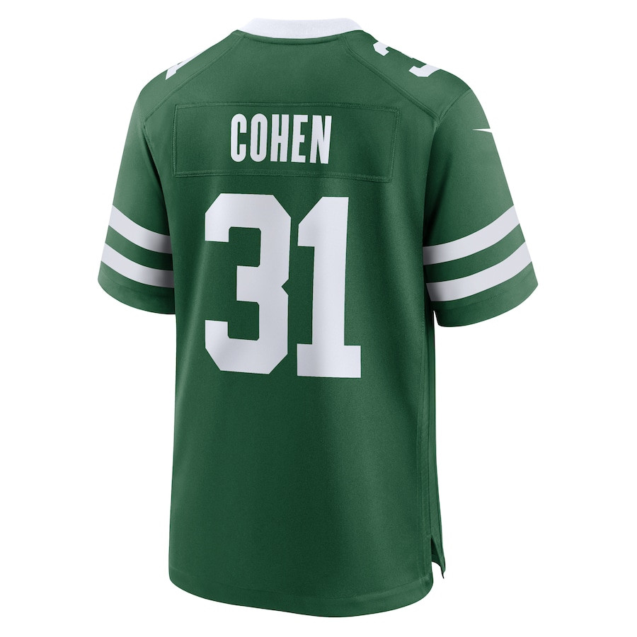 Tarik Cohen #31 New York Jets Game Jersey - Men's | Legacy Green - Image 3