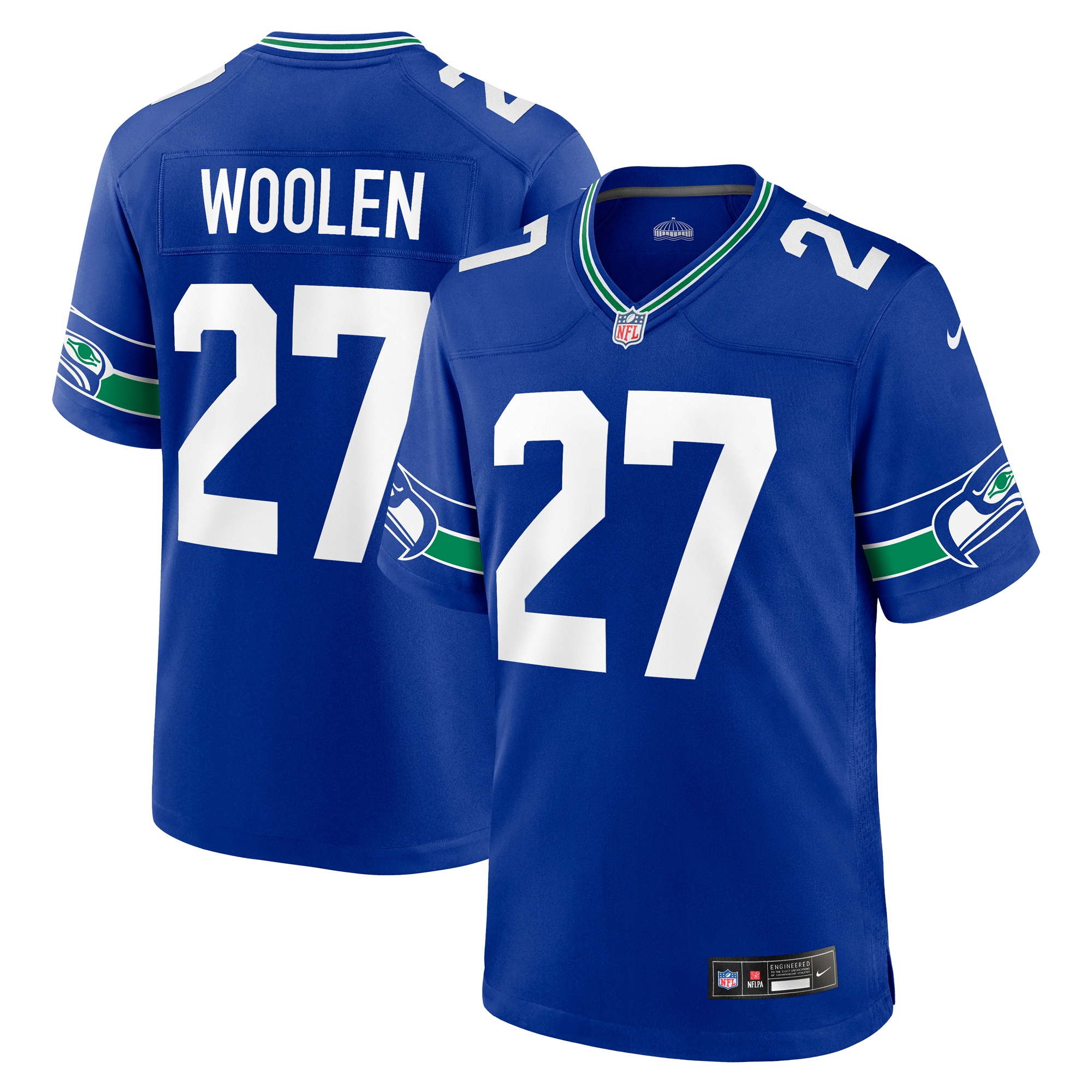 Tariq Woolen Seattle Seahawks Throwback Game Jersey - Men's