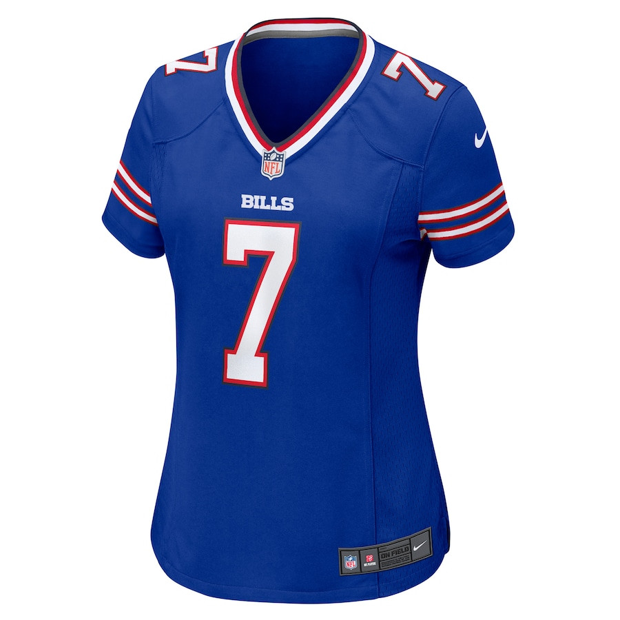 Alternative view of Taron Johnson #7 Buffalo Bills Game Jersey - Women's | Royal
