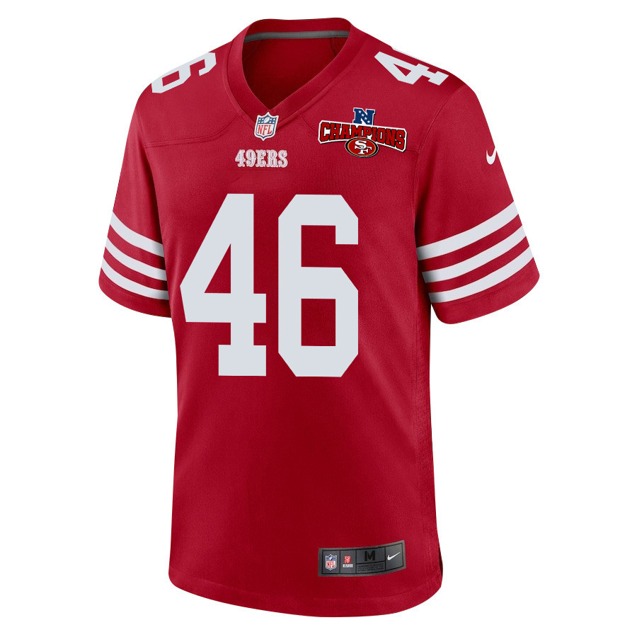 Alternative view of Taybor Pepper #46 San Francisco 49ers Game Jersey - Men's | Scarlet