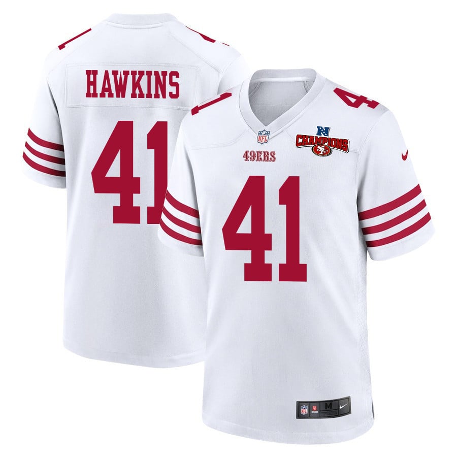 Tayler Hawkins #41 San Francisco 49ers Game Jersey - Men's | White