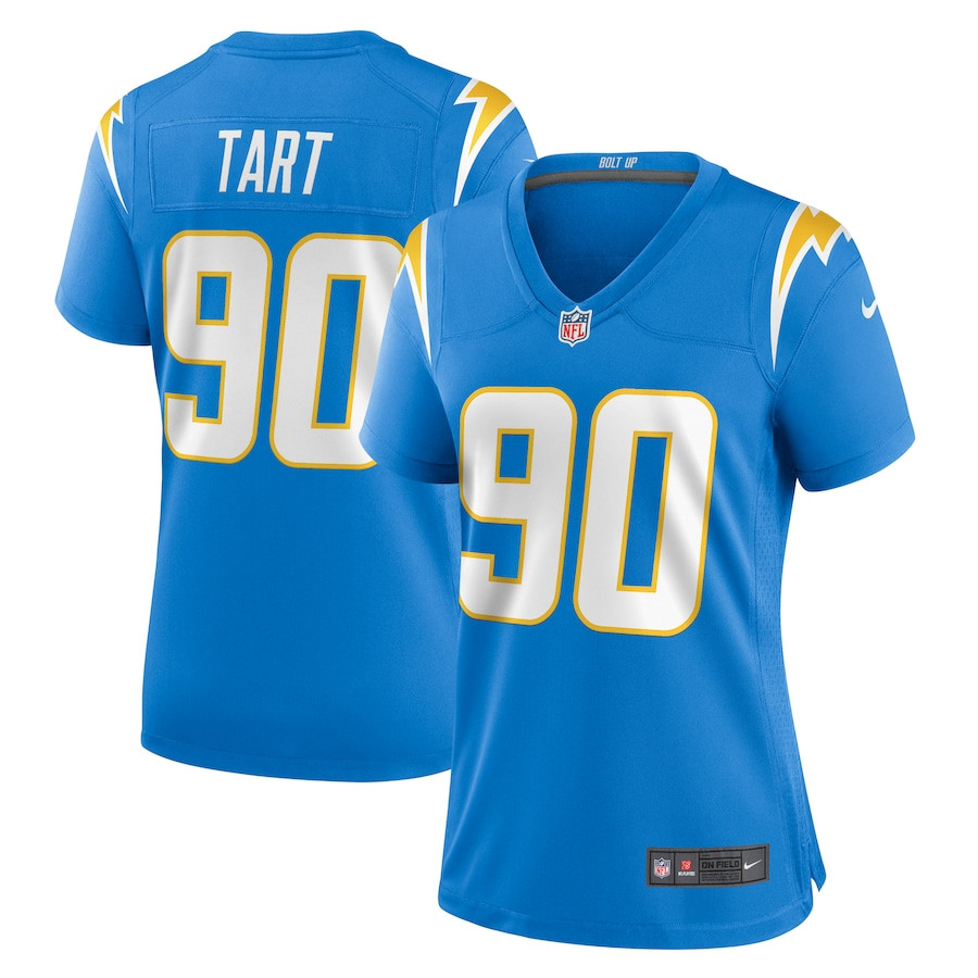 Teair Tart #90 Los Angeles Chargers Game Jersey - Women's | Powder Blue