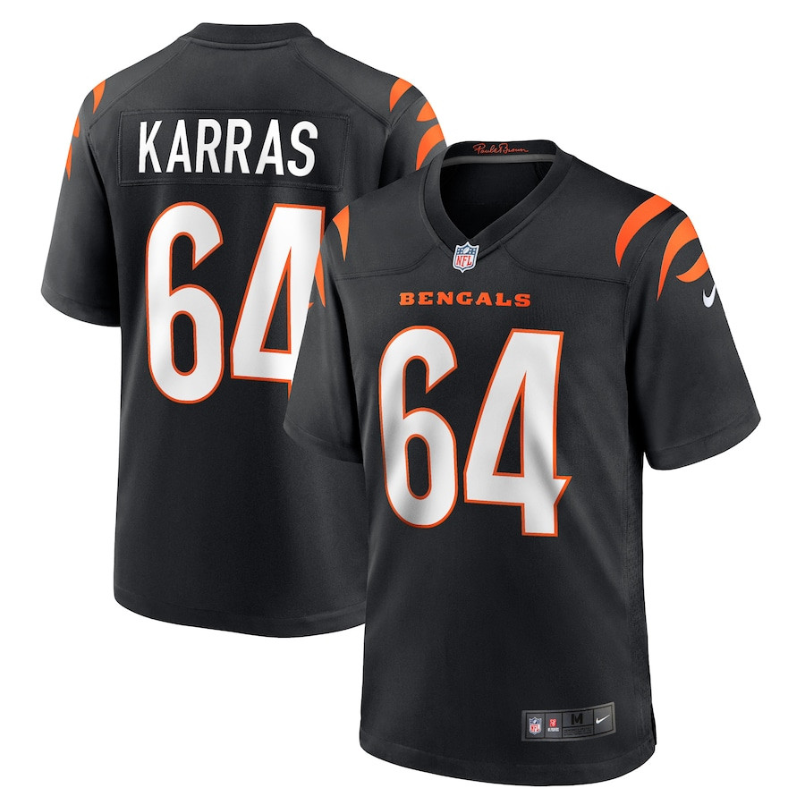 Ted Karras #64 Cincinnati Bengals Game Jersey - Men's | Black