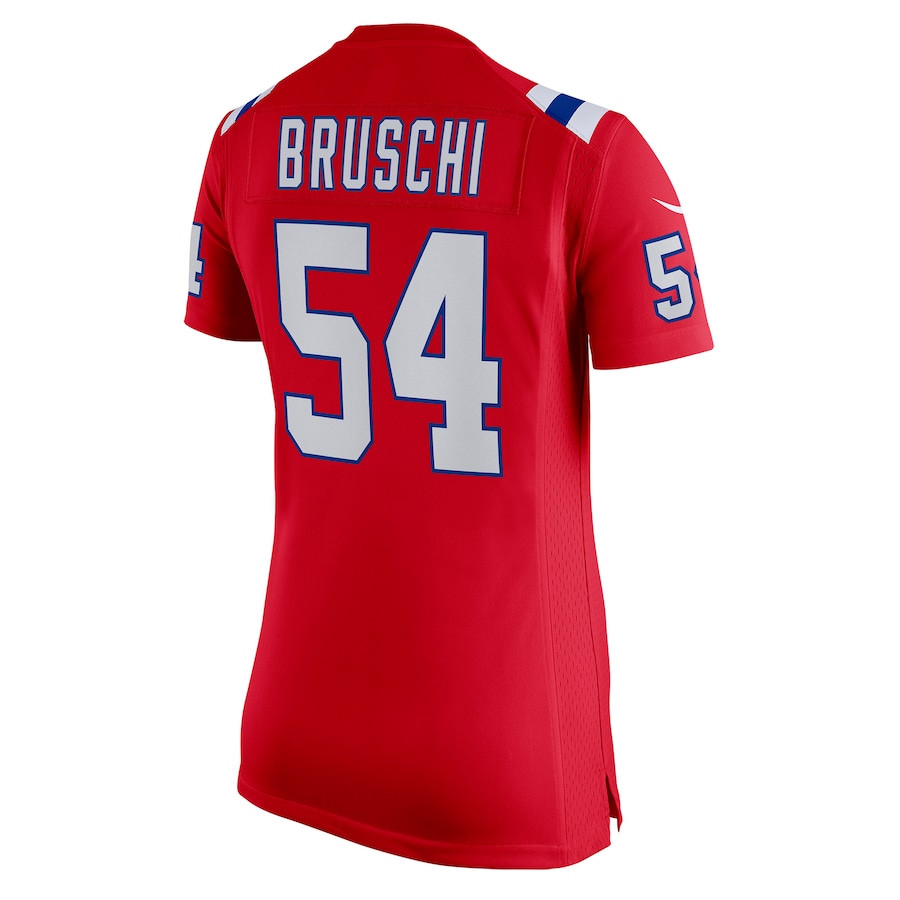Tedy Bruschi #54 New England Patriots Game Jersey - Women's | Red - Image 3