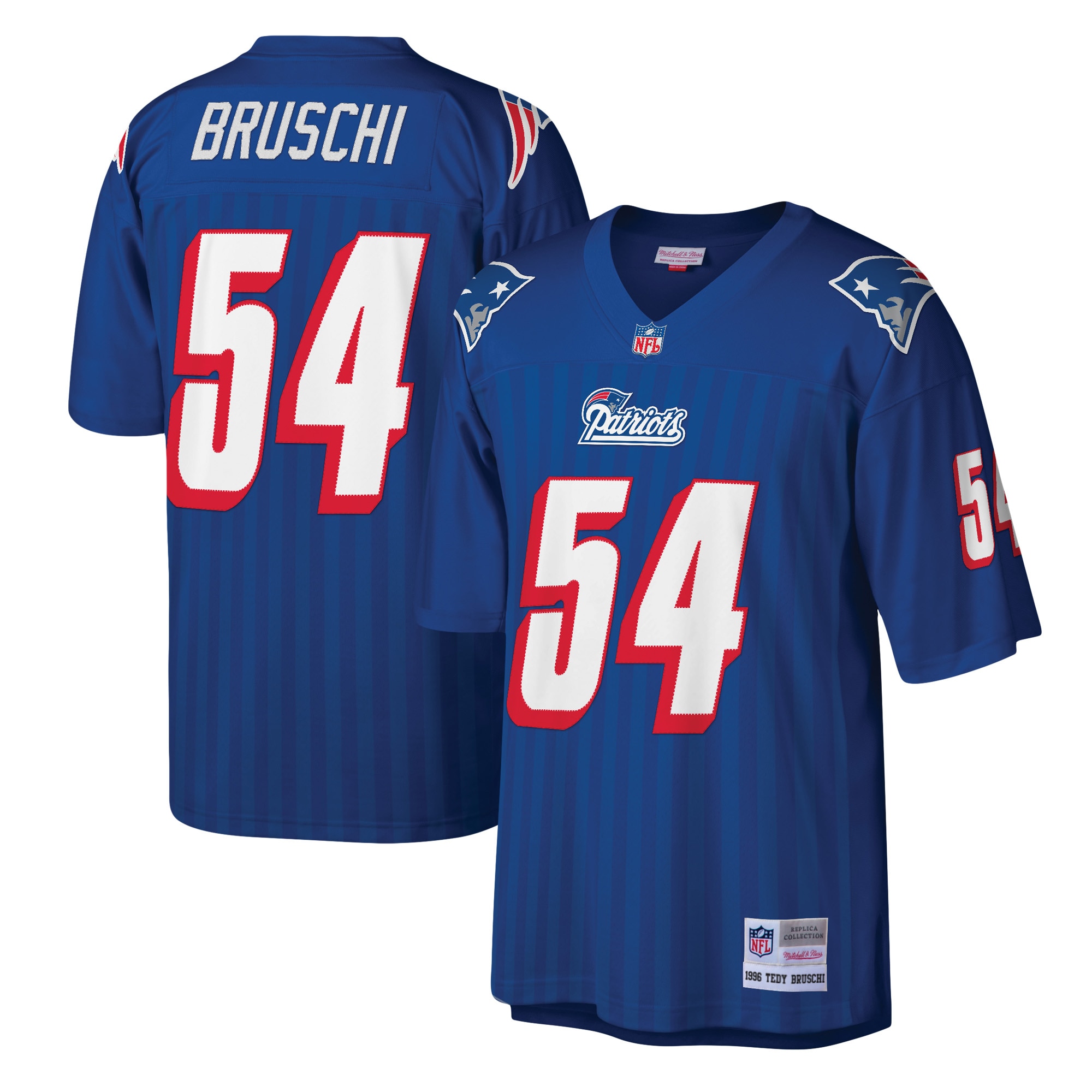Tedy Bruschi Mitchell & Ness New England Patriots Game Jersey - Men's