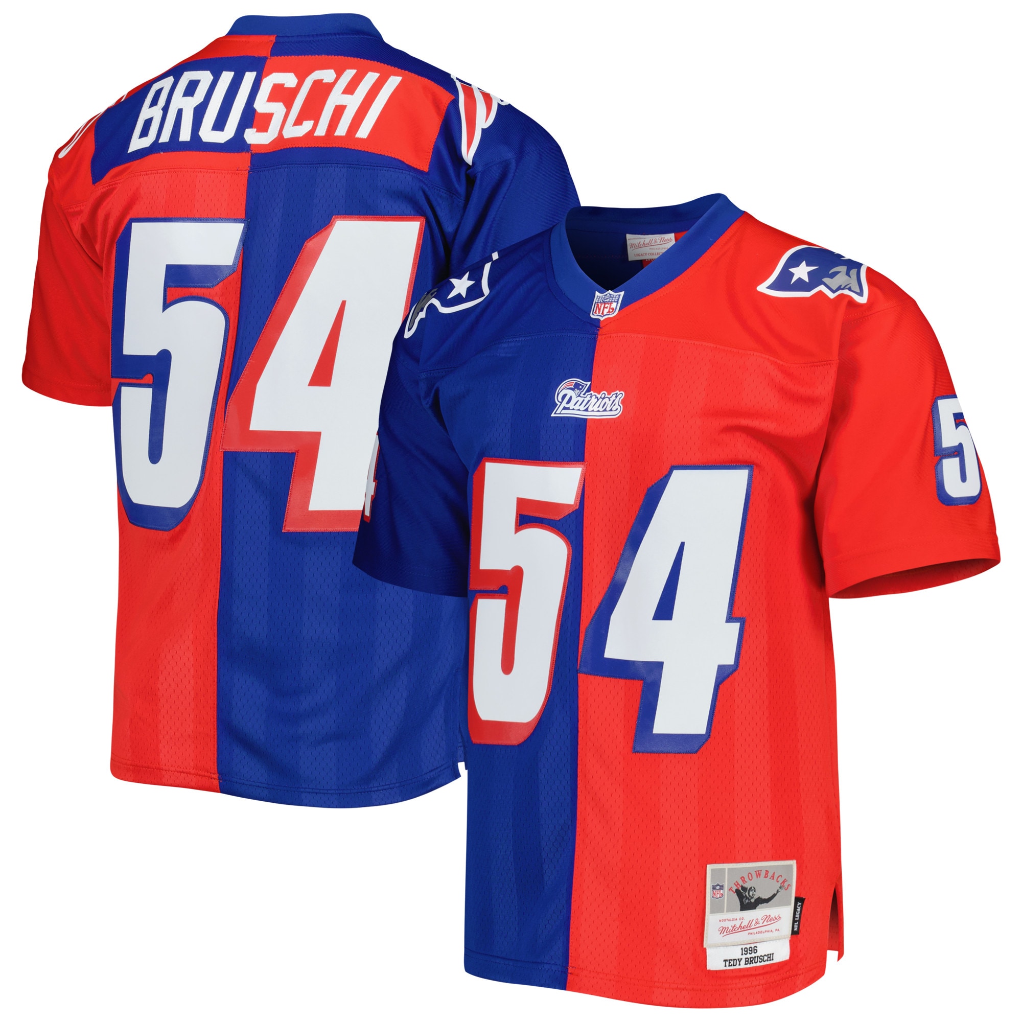 Tedy Bruschi Mitchell & Ness New England Patriots Game Jersey - Men's