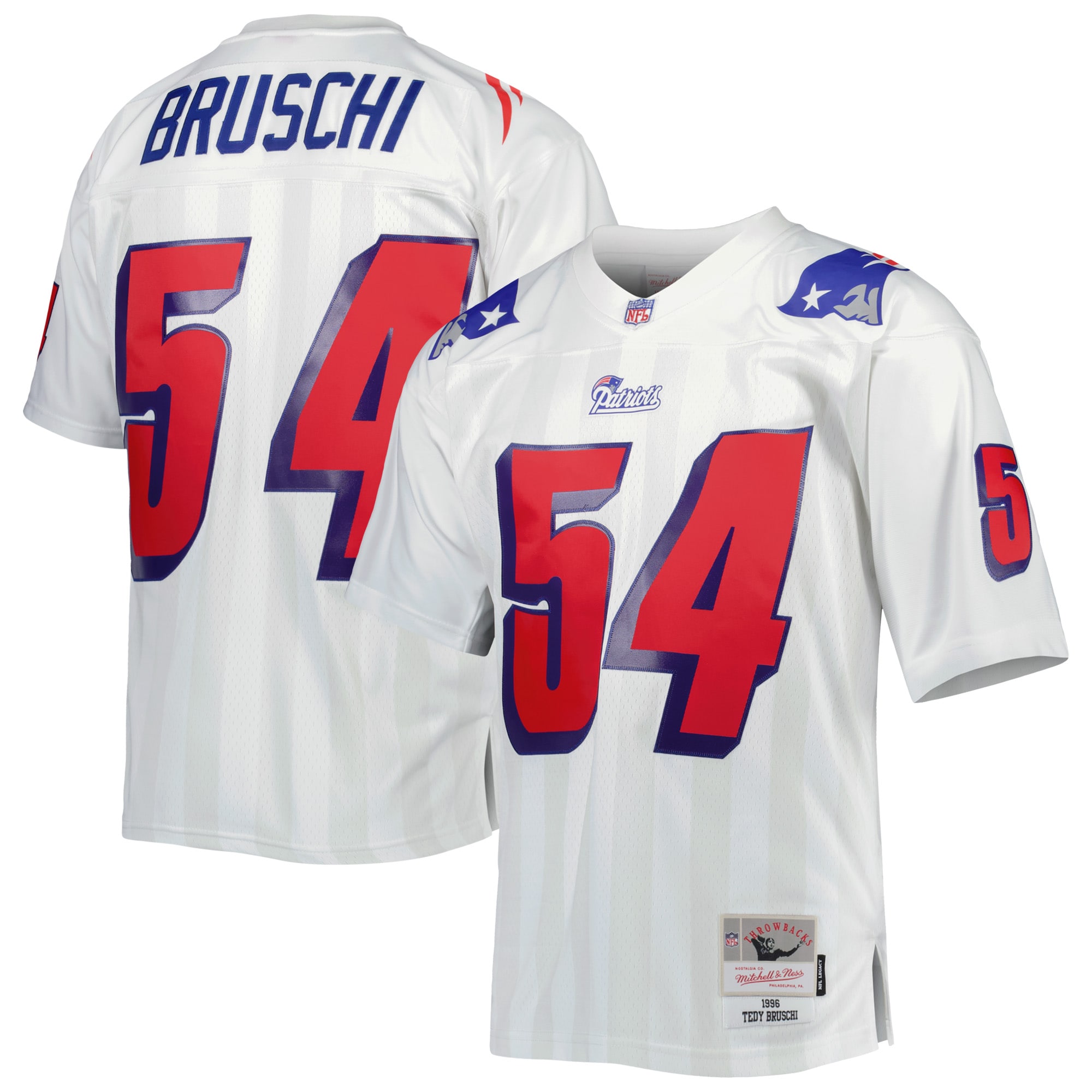 Tedy Bruschi Mitchell & Ness New England Patriots Game Jersey - Men's