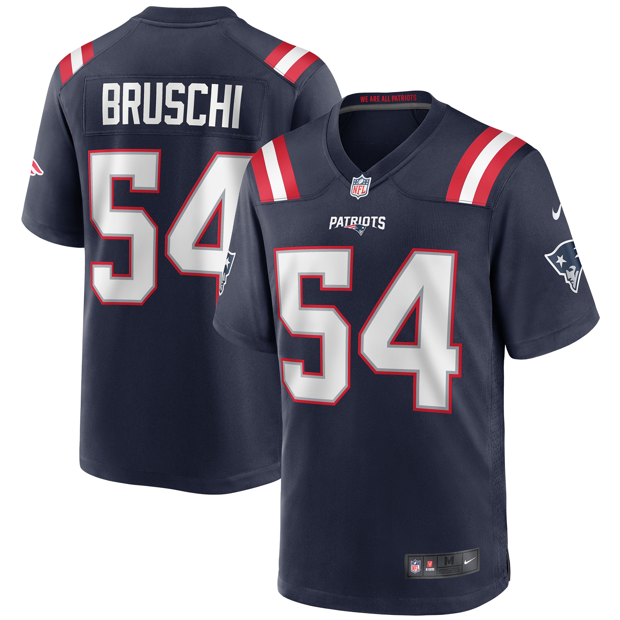 Tedy Bruschi New England Patriots Retired Player Game Jersey - Men's