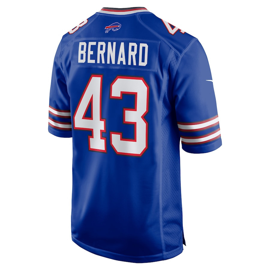 Terrel Bernard #43 Buffalo Bills Super Bowl LIX Game Jersey - Men's | Royal - Image 3