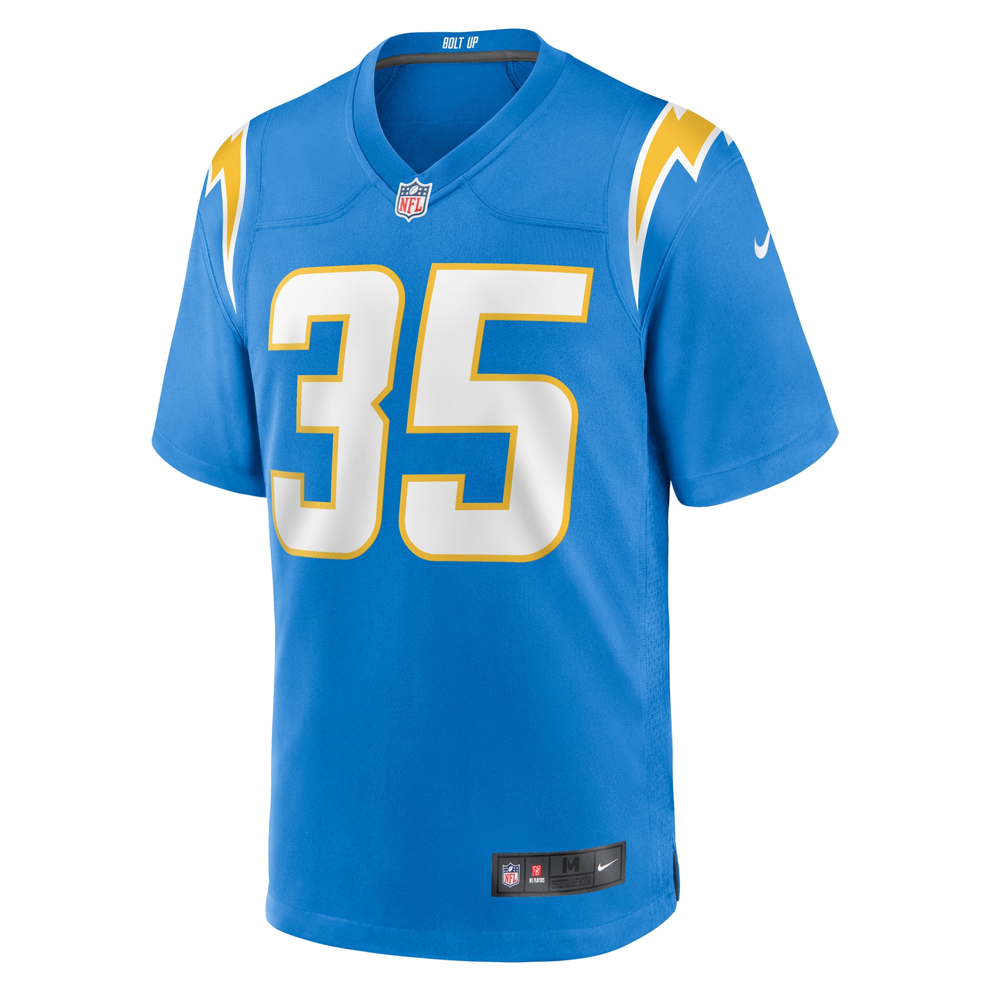 Alternative view of Terrell Bynum Los Angeles Chargers Game Jersey - Men's