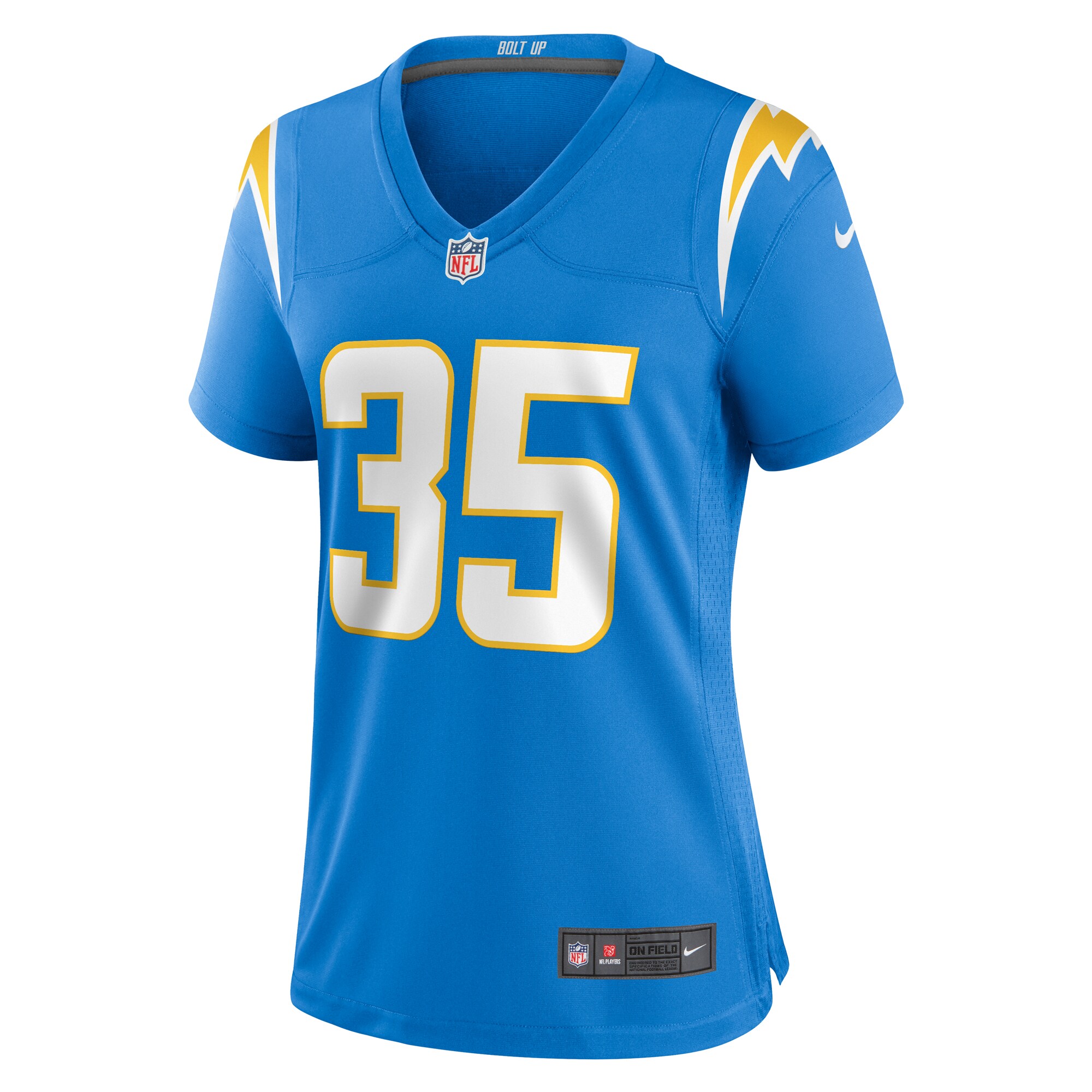 Alternative view of Terrell Bynum Los Angeles Chargers Game Jersey - Women's