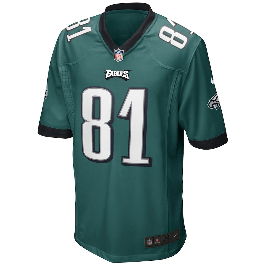 Alternative view of Terrell Owens #81 Philadelphia Eagles Game Jersey - Men's | Midnight Green