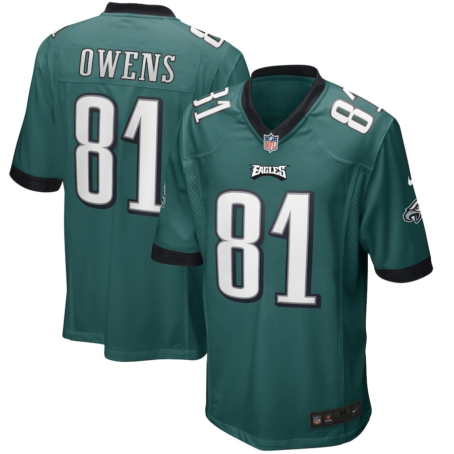 Terrell Owens #81 Philadelphia Eagles Game Jersey - Men's | Midnight Green
