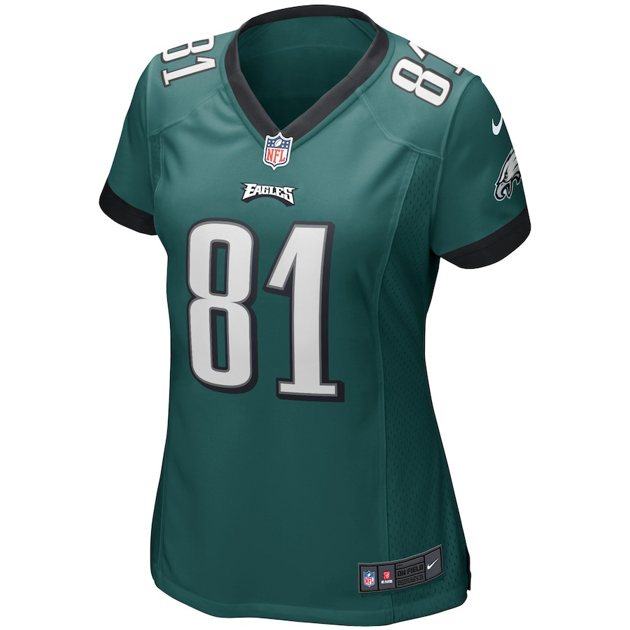 Alternative view of Terrell Owens #81 Philadelphia Eagles Game Jersey - Women's | Midnight Green