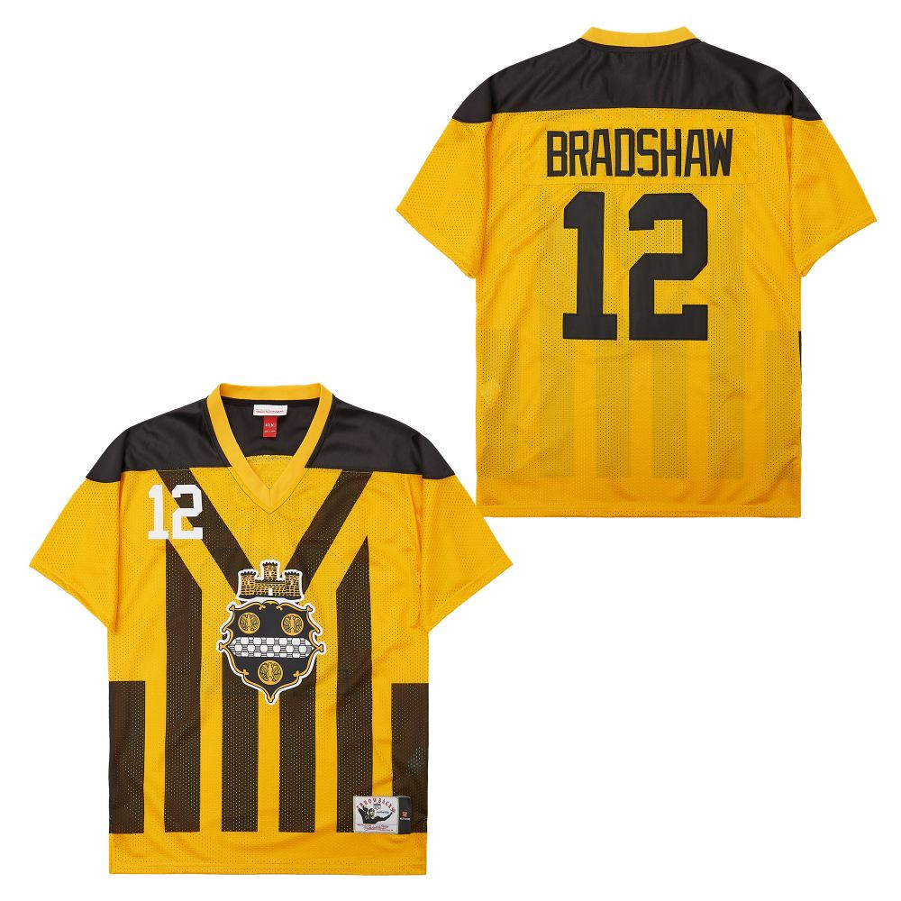 Terry Bradshaw #12 Pittsburgh Steelers Throwback Game Jersey - Men's