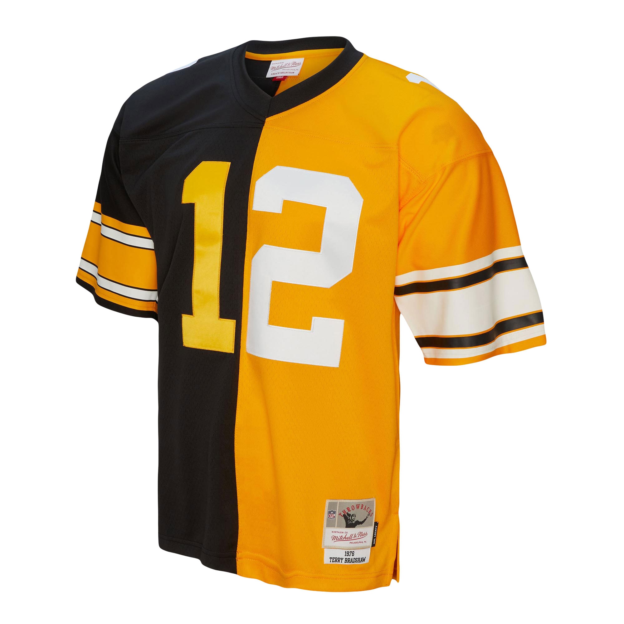 Alternative view of Terry Bradshaw Mitchell & Ness Pittsburgh Steelers Game Jersey - Men's
