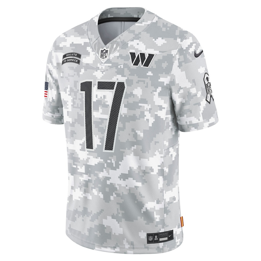 Alternative view of Terry McLaurin #17 Washington Commanders Salute To Service Limited Jersey - Men's | Arctic Camo