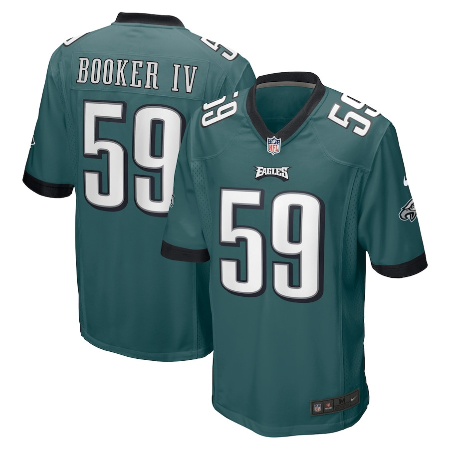 Thomas Booker IV #59 Philadelphia Eagles Game Jersey - Men's | Midnight Green