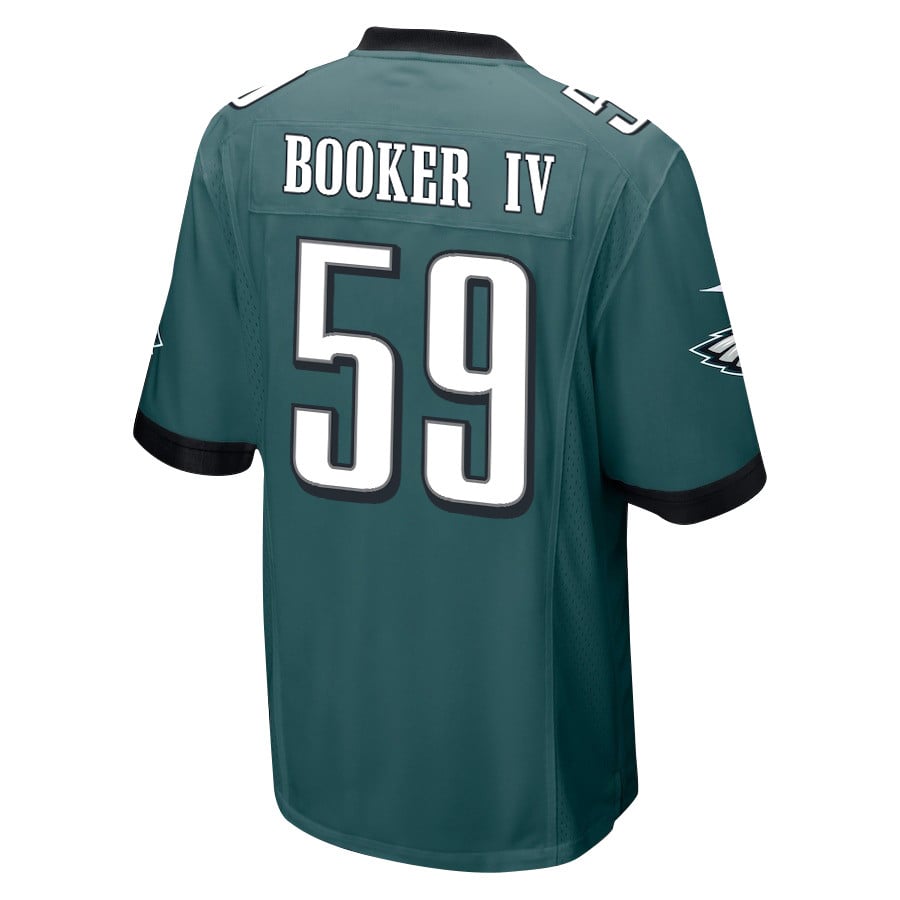Alternative view of Thomas Booker IV #59 Philadelphia Eagles Super Bowl LIX Champions Patch Legend Jersey - Men's | Midnight Green