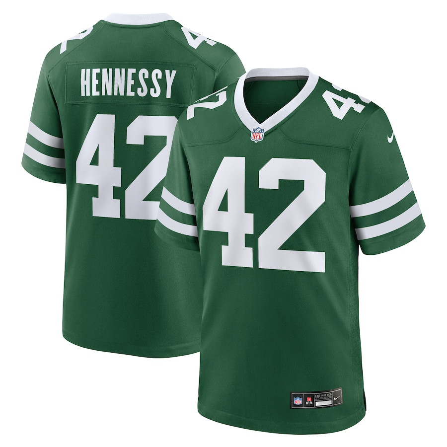 Thomas Hennessy #42 New York Jets Game Jersey - Men's | Legacy Green