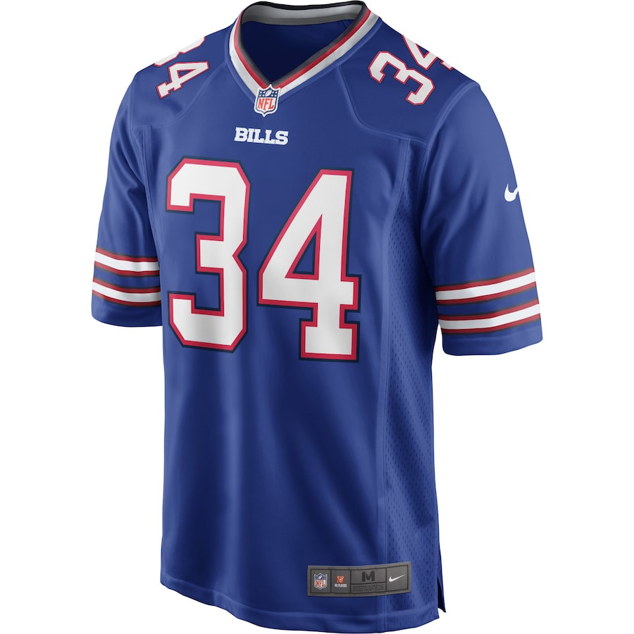 Alternative view of Thurman Thomas #34 Buffalo Bills Game Jersey - Men's | Royal