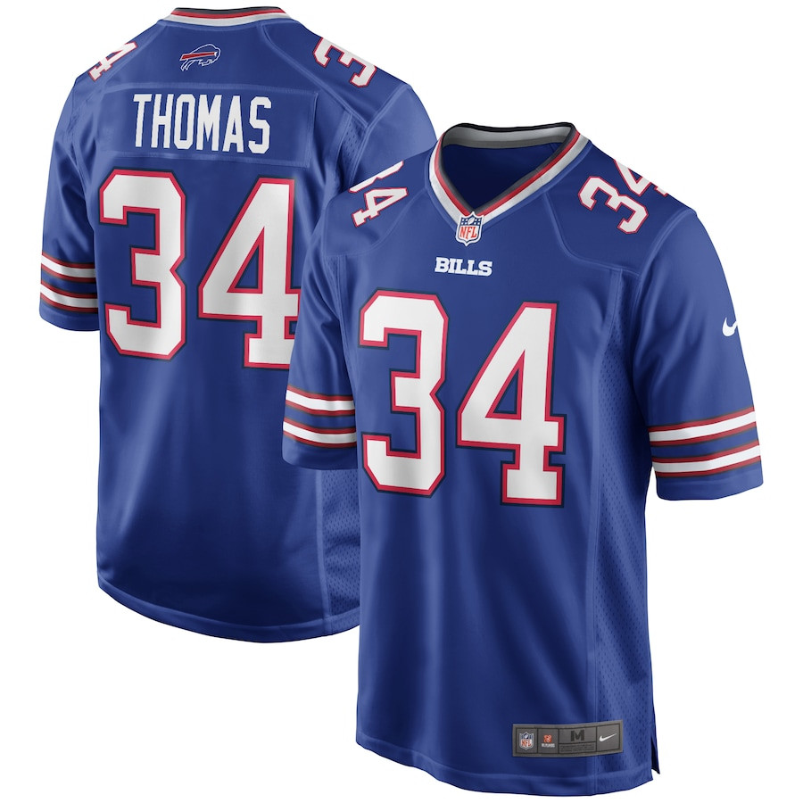 Thurman Thomas #34 Buffalo Bills Game Jersey - Men's | Royal