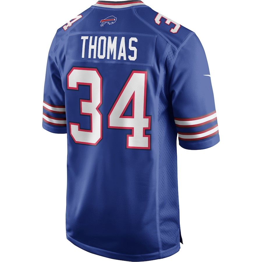 Thurman Thomas #34 Buffalo Bills Game Jersey - Men's | Royal - Image 3