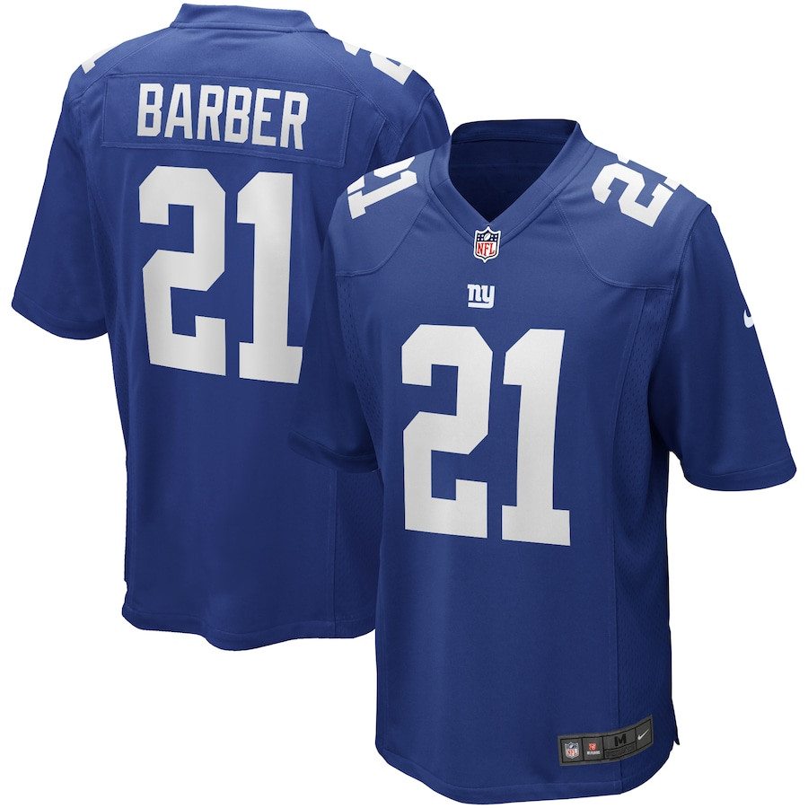 Tiki Barber #21 New York Giants Game Jersey - Men's | Royal