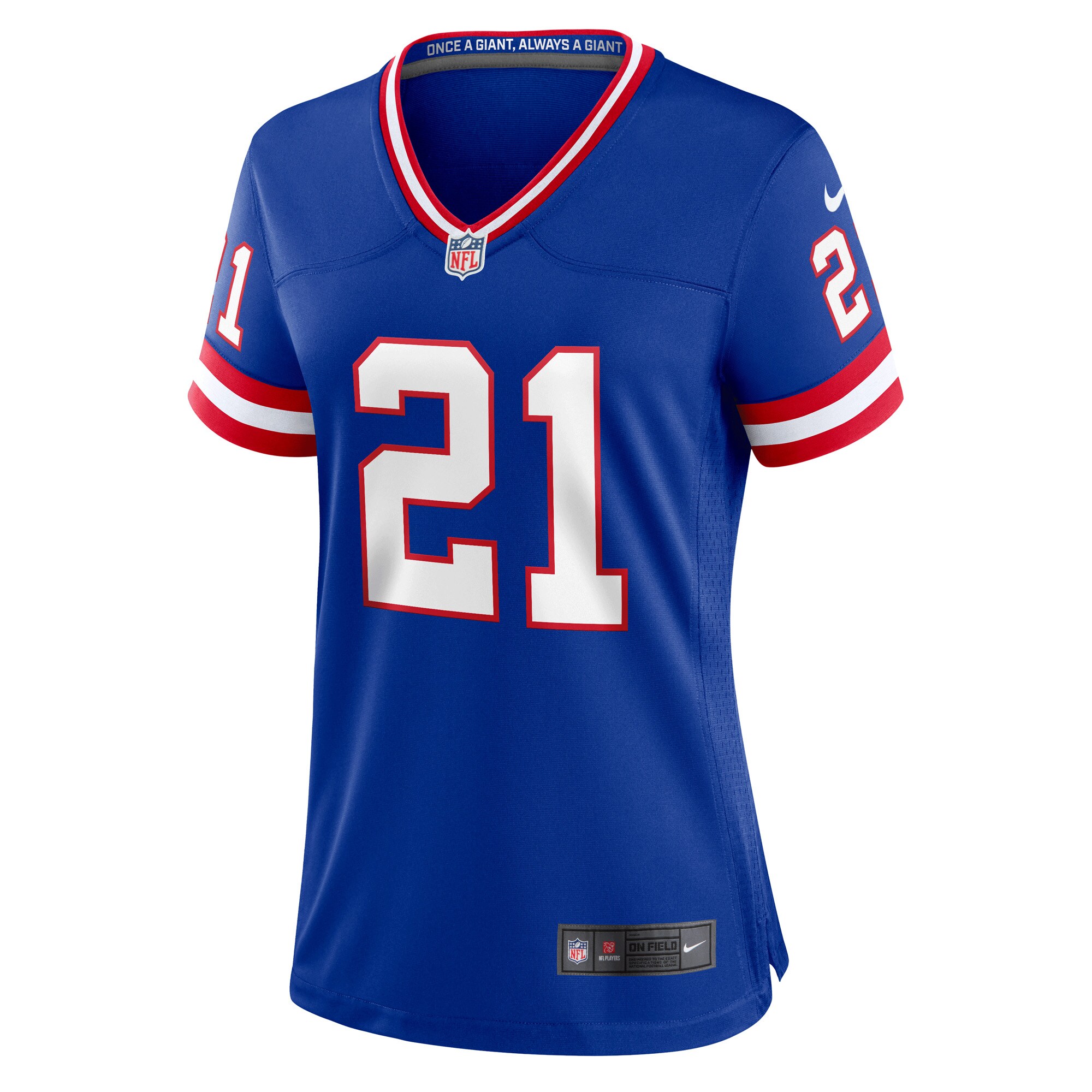 Alternative view of Tiki Barber New York Giants Classic Game Jersey - Women's