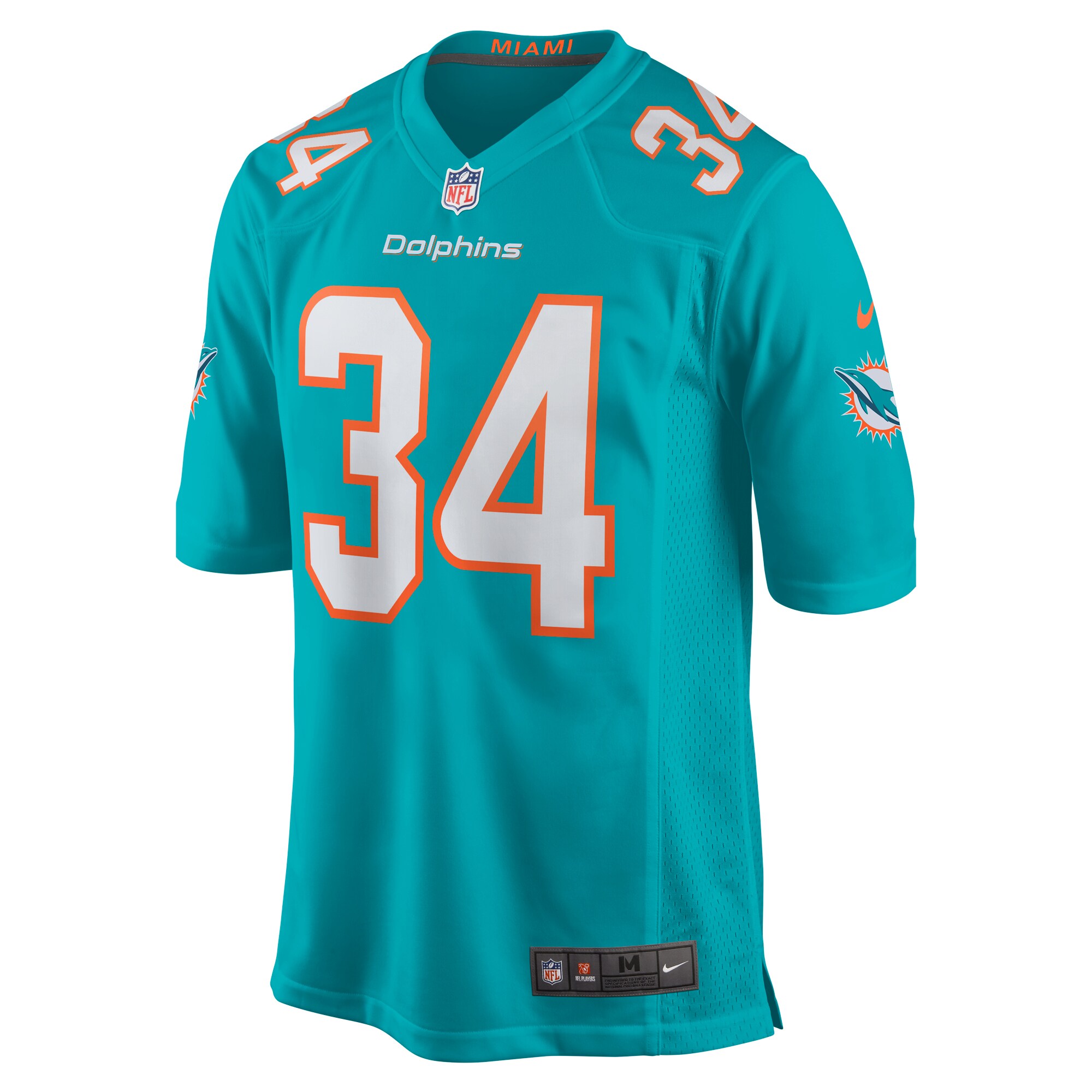 Alternative view of Tino Ellis Miami Dolphins Game Jersey - Men's