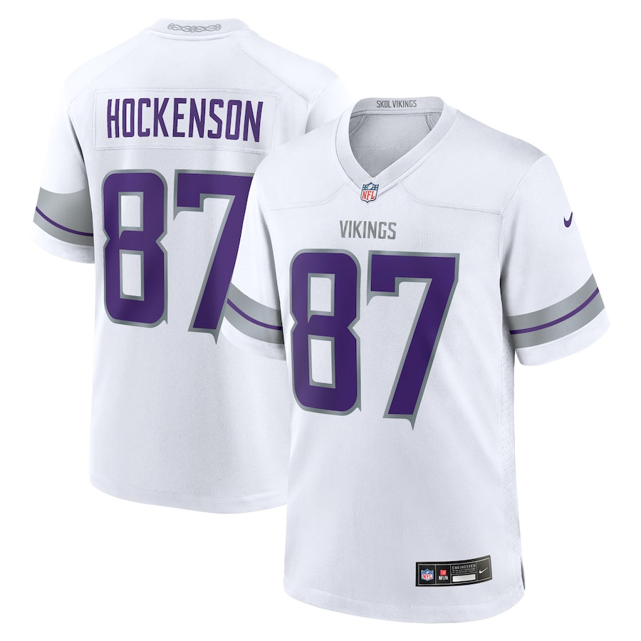T.J. Hockenson #87 Minnesota Vikings Alternate Game Jersey - Men's | White