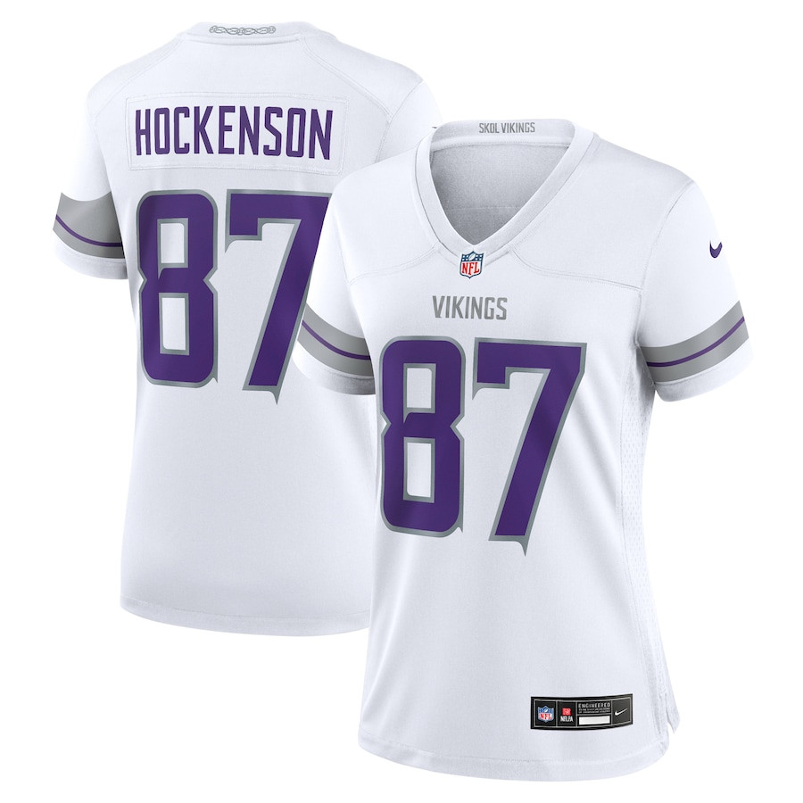 T.J. Hockenson #87 Minnesota Vikings Alternate Game Jersey - Women's | White