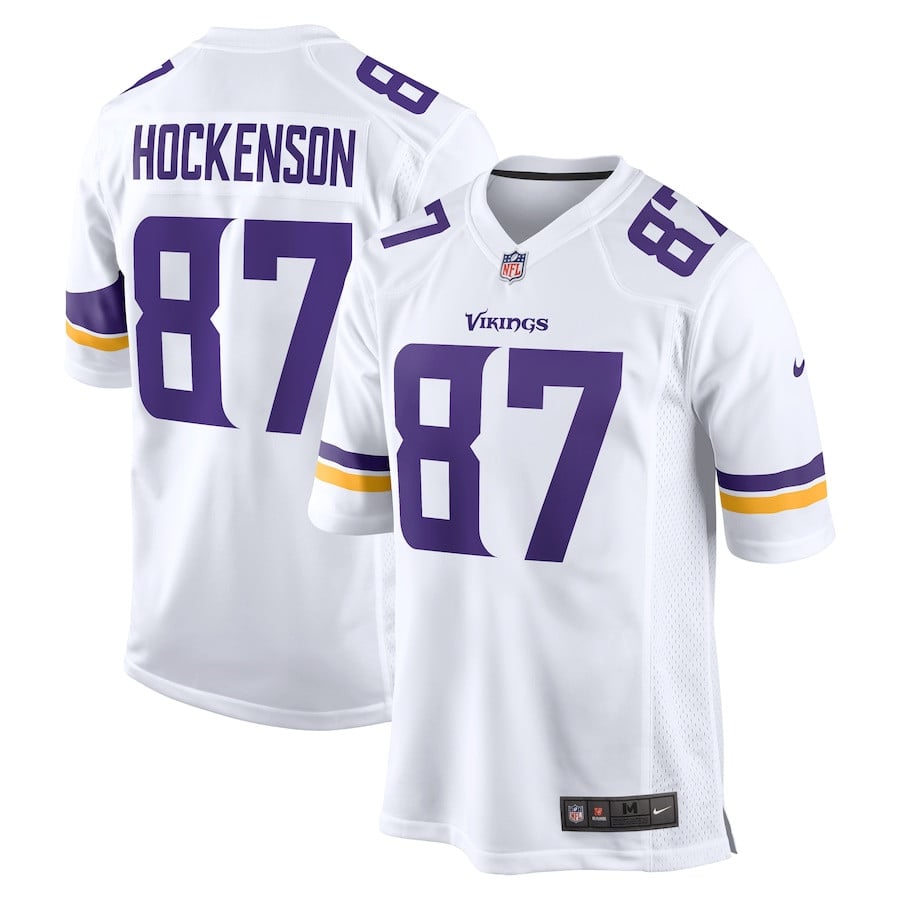 T.J. Hockenson #87 Minnesota Vikings Game Jersey - Men's | White