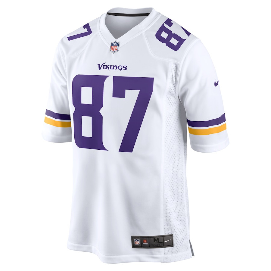 Alternative view of T.J. Hockenson #87 Minnesota Vikings Game Jersey - Men's | White