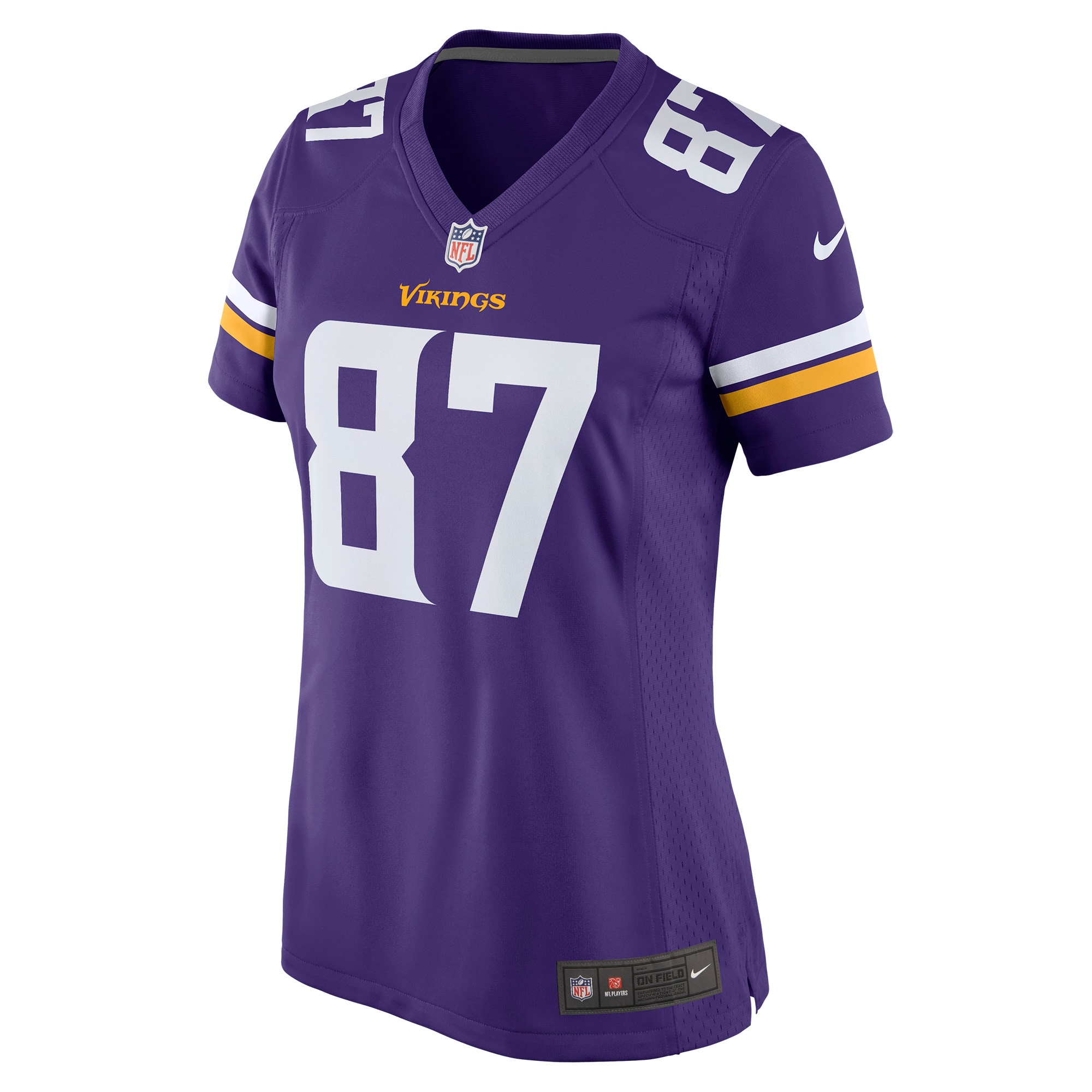 Alternative view of T.J. Hockenson Minnesota Vikings Game Jersey - Women's