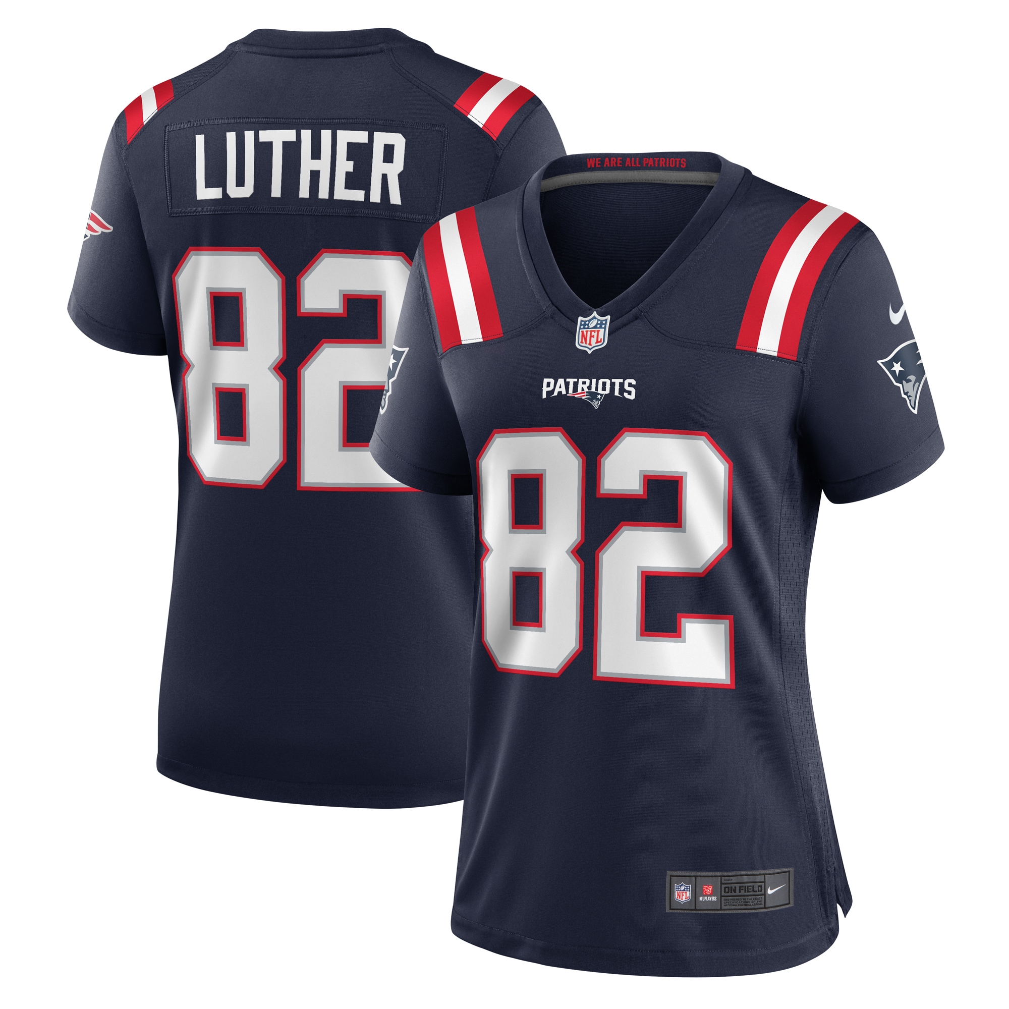 T.J. Luther New England Patriots Game Jersey - Women's