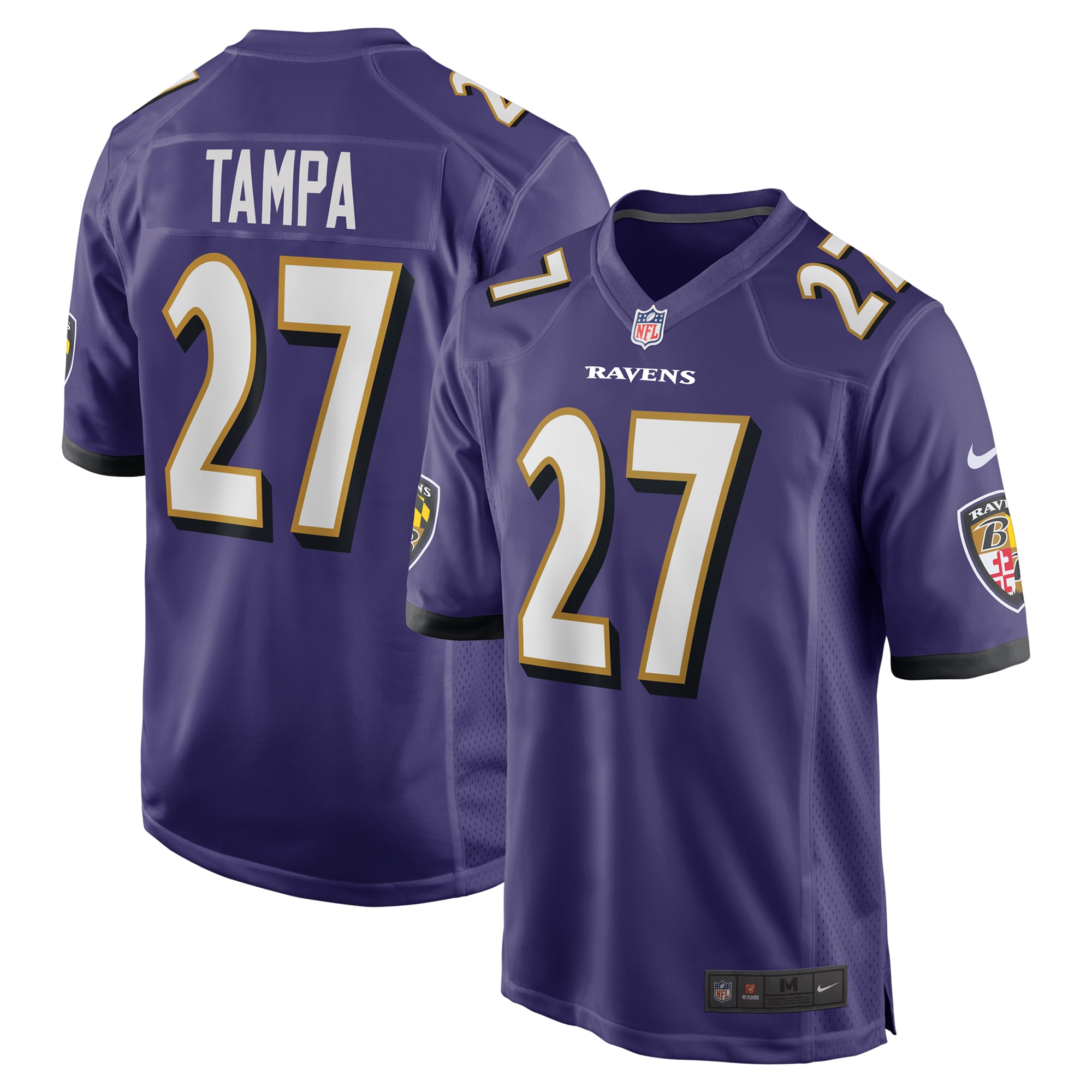 T.J. Tampa Baltimore Ravens Game Jersey - Men's