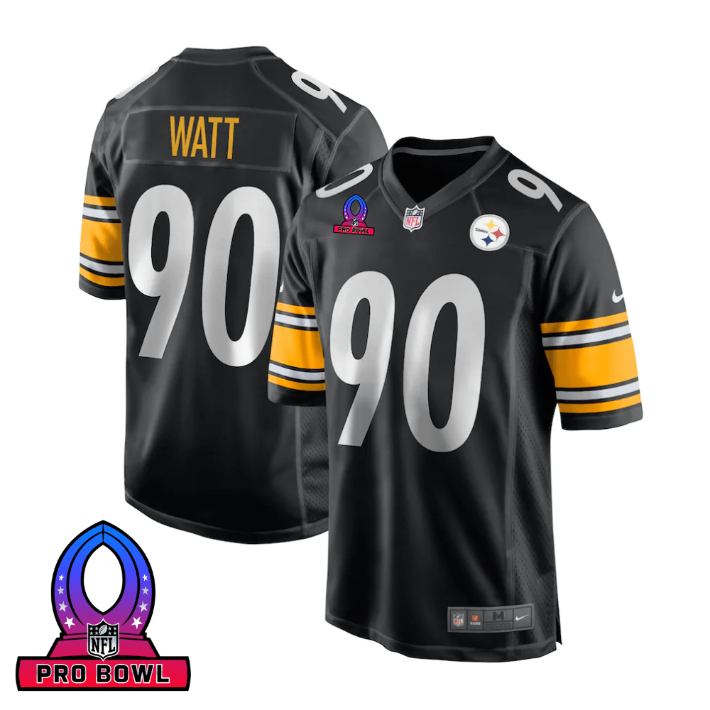 T.J. Watt #90 Pittsburgh Steelers Game Jersey - Men's | Black