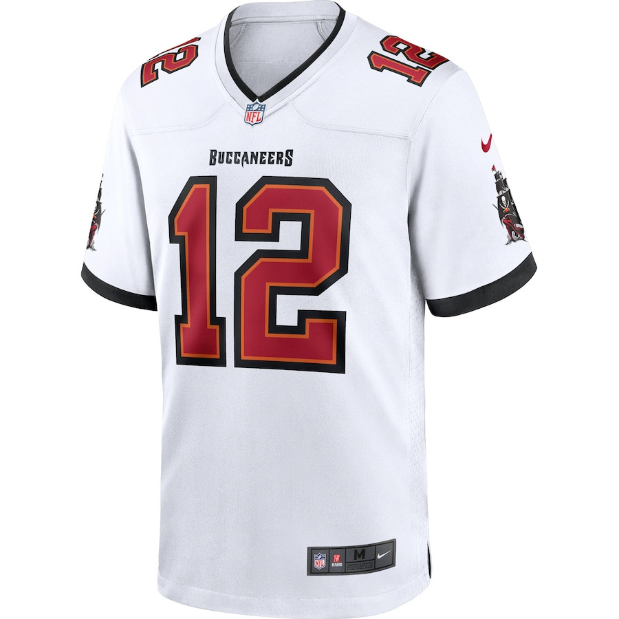 Alternative view of Tom Brady #12 Tampa Bay Buccaneers Game Jersey - Men's | White