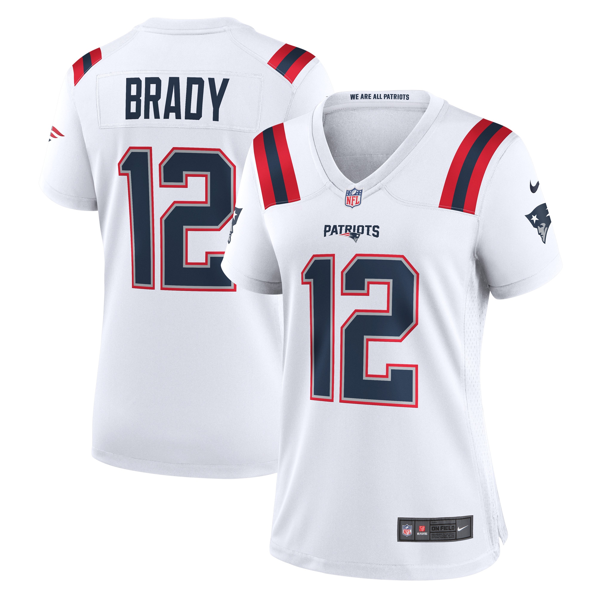 Tom Brady New England Patriots Game Jersey - Women's