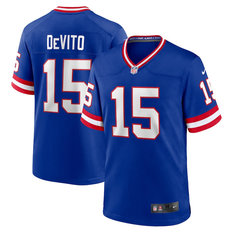 Tommy DeVito #15 New York Giants Alternate Game Jersey - Men's | Royal