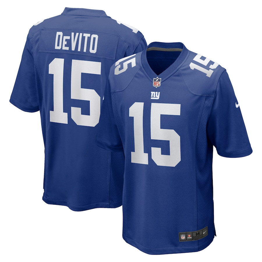 Tommy DeVito #15 New York Giants Game Jersey - Men's | Royal