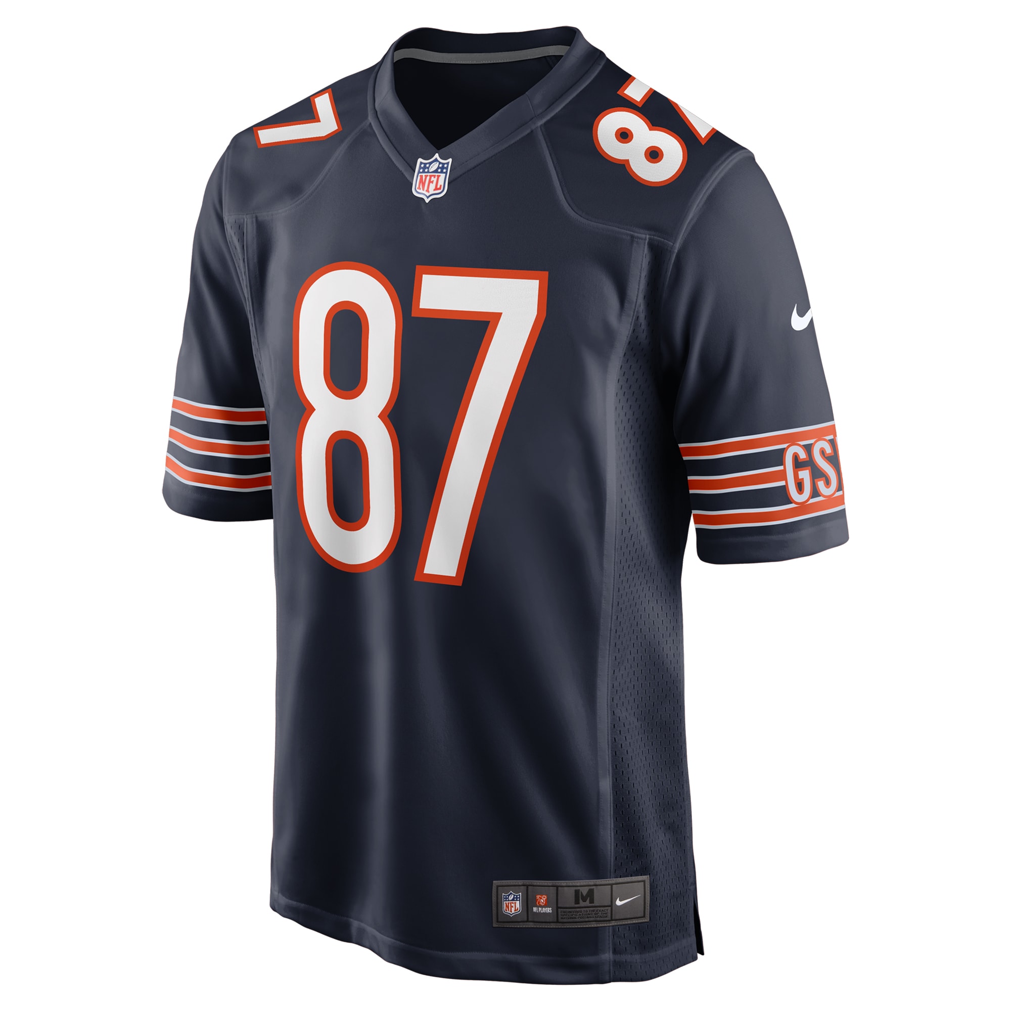 Alternative view of Tommy Sweeney Chicago Bears Game Jersey - Men's
