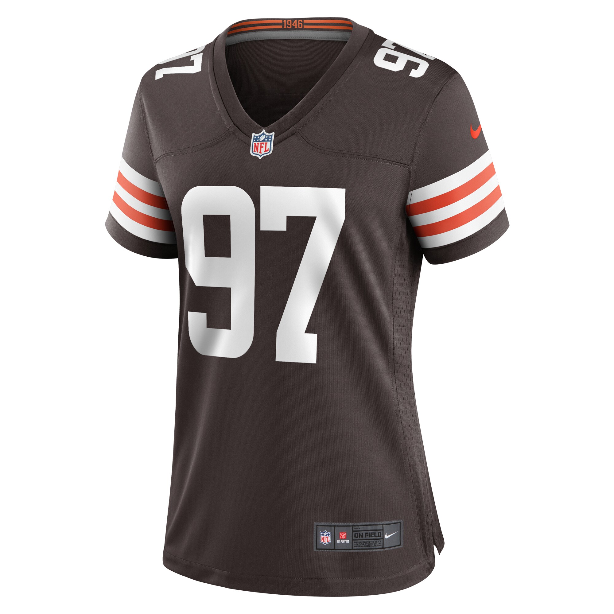 Alternative view of Tommy Togiai Cleveland Browns Game Jersey - Women's