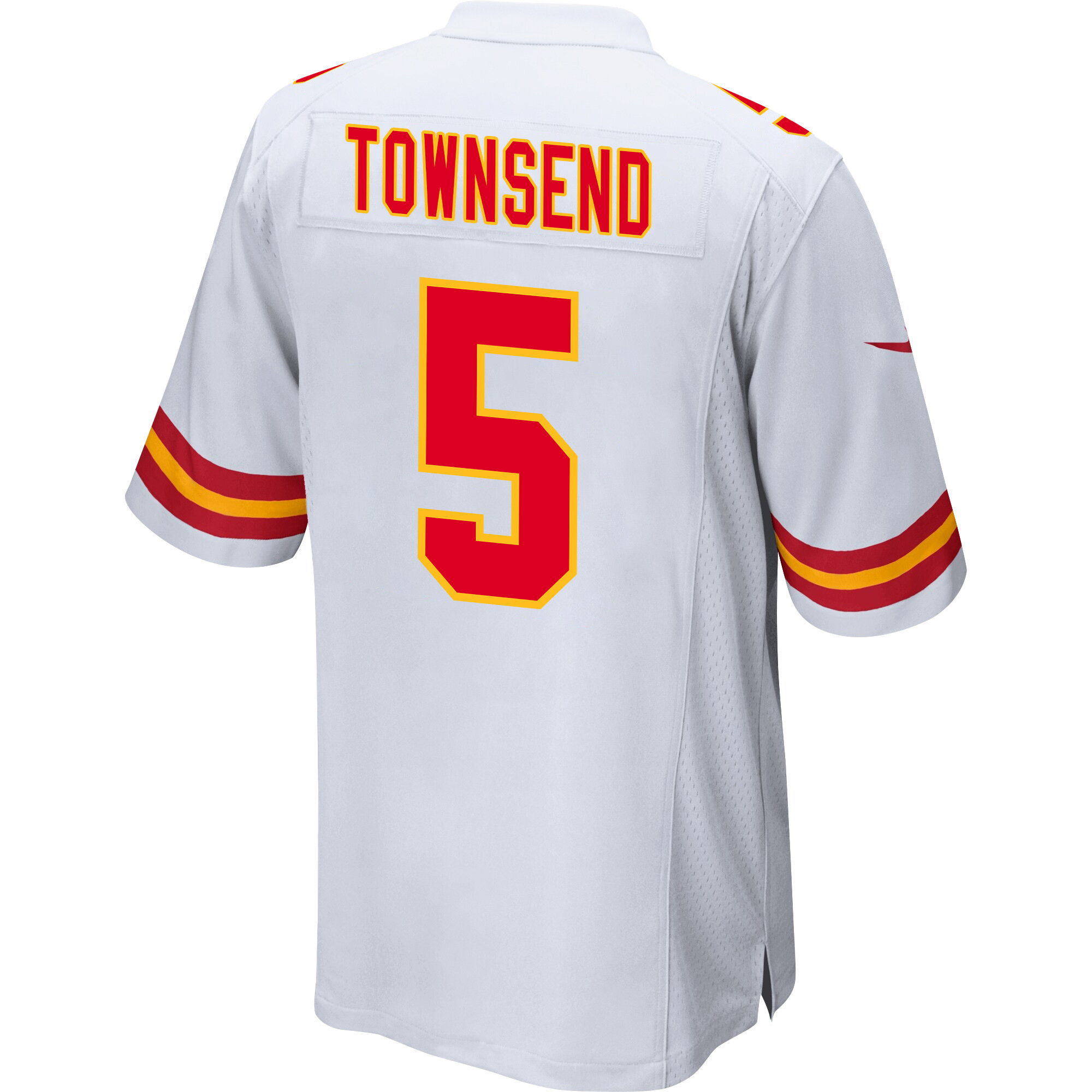 Tommy Townsend #5 Kansas City Chiefs Super Bowl LVIII Champions 4X Game Jersey - Men's | White - Image 3