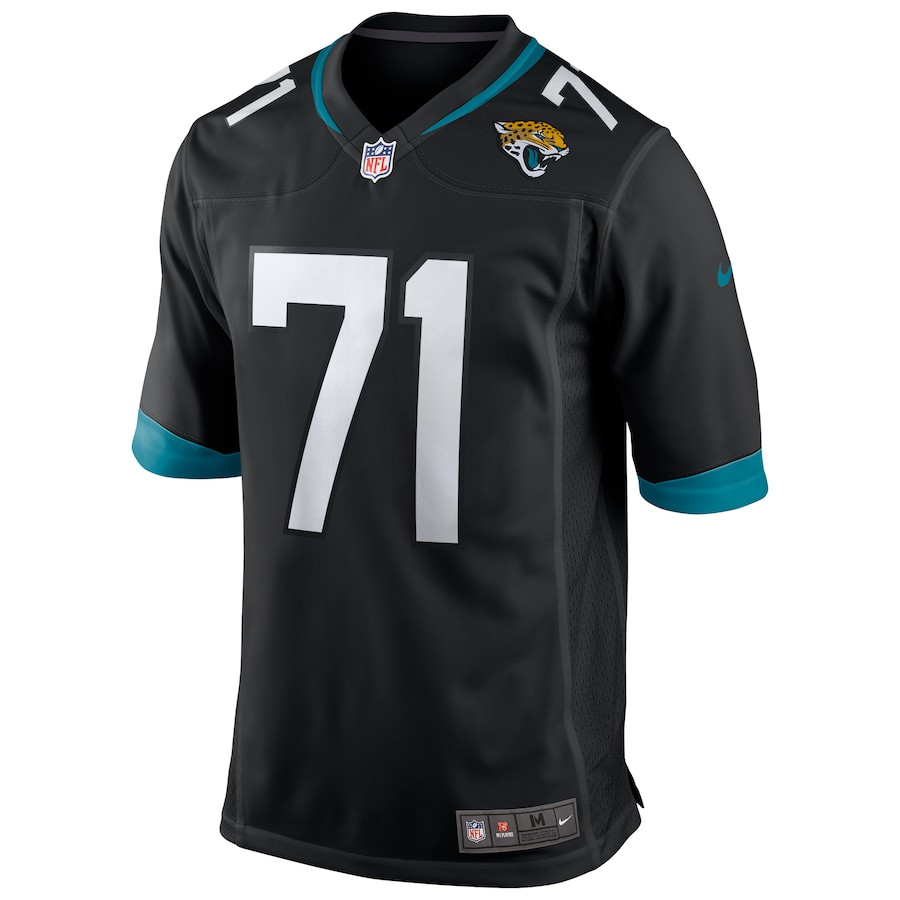Alternative view of Tony Boselli #71 Jacksonville Jaguars Game Jersey - Men's | Black