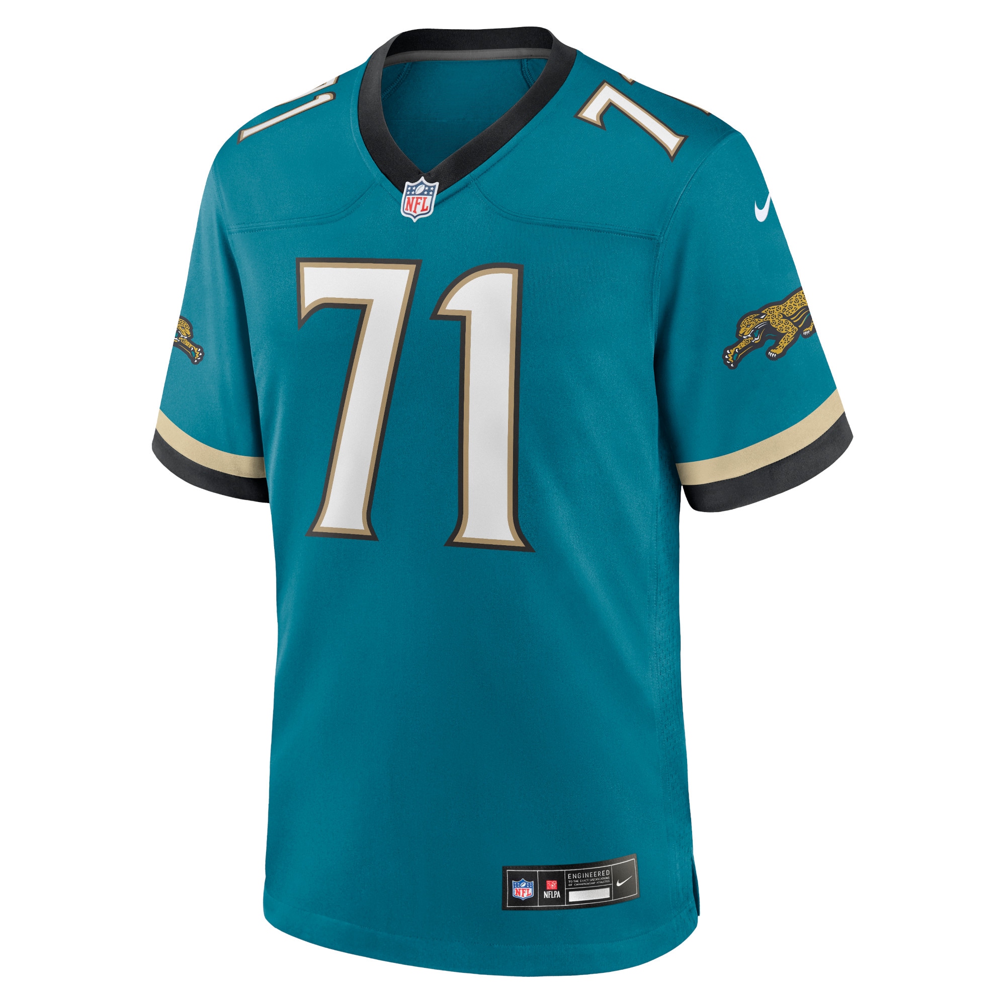 Alternative view of Tony Boselli Jacksonville Jaguars Throwback Game Jersey - Men's