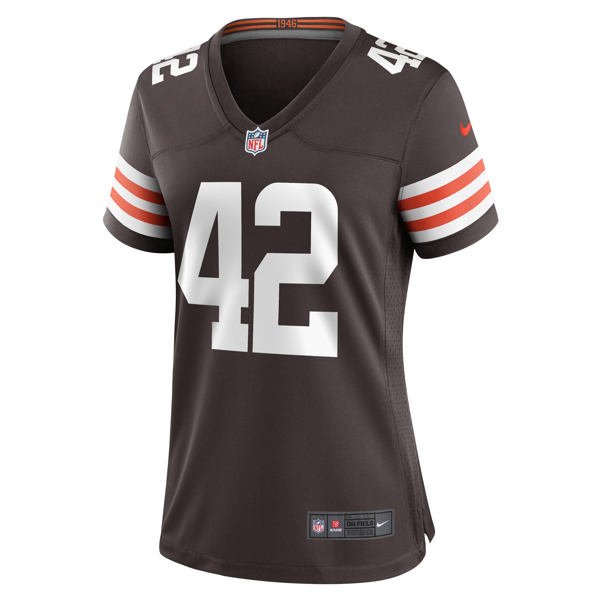 Alternative view of Tony Fields II Cleveland Browns Game Jersey - Women's