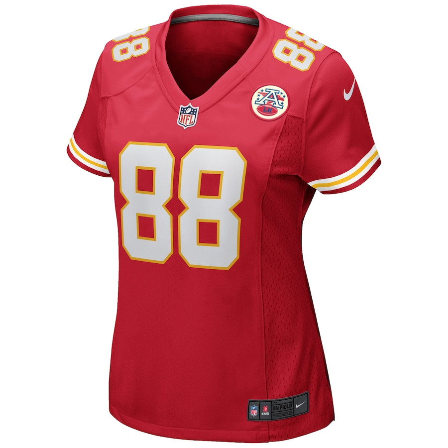 Alternative view of Tony Gonzalez #88 Kansas City Chiefs Game Jersey - Women's | Red